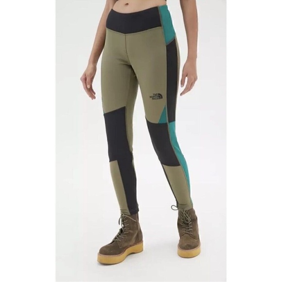 EUC The North Face Steel Tech Fleece Leggings - Picture 3 of 7